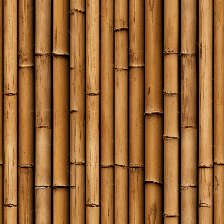 Vertical Bamboo Culms in Warm Tan Colors seamless PBR texture preview