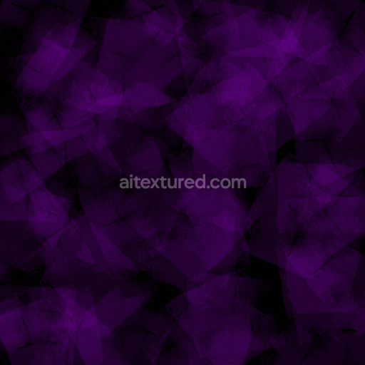 Seamless 3D PBR Watercolor Texture with Deep Purple Abstract Layers