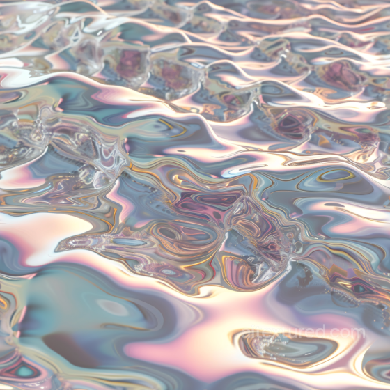 Water Texture of Iridescent Liquid Surface with Shimmering Reflections Water texture preview