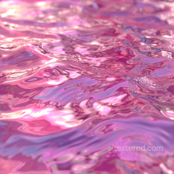 Stylized Pink Liquid Water Seamless Texture with Smooth Ripples Water texture preview