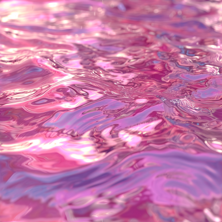 Stylized Pink Liquid Water with Smooth Ripples seamless PBR texture preview