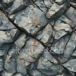 seamless Seamless 3D PBR Texture of Gray Cracked Rock Surface with Natural Erosion texture 8k free download PBR