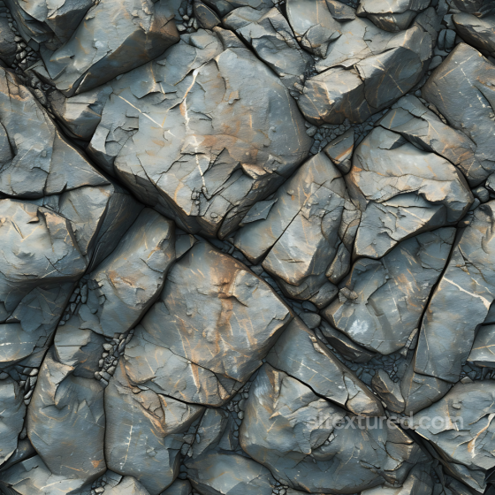 Stone Texture of Gray Cracked Rock Surface with Natural Erosion Stone texture preview