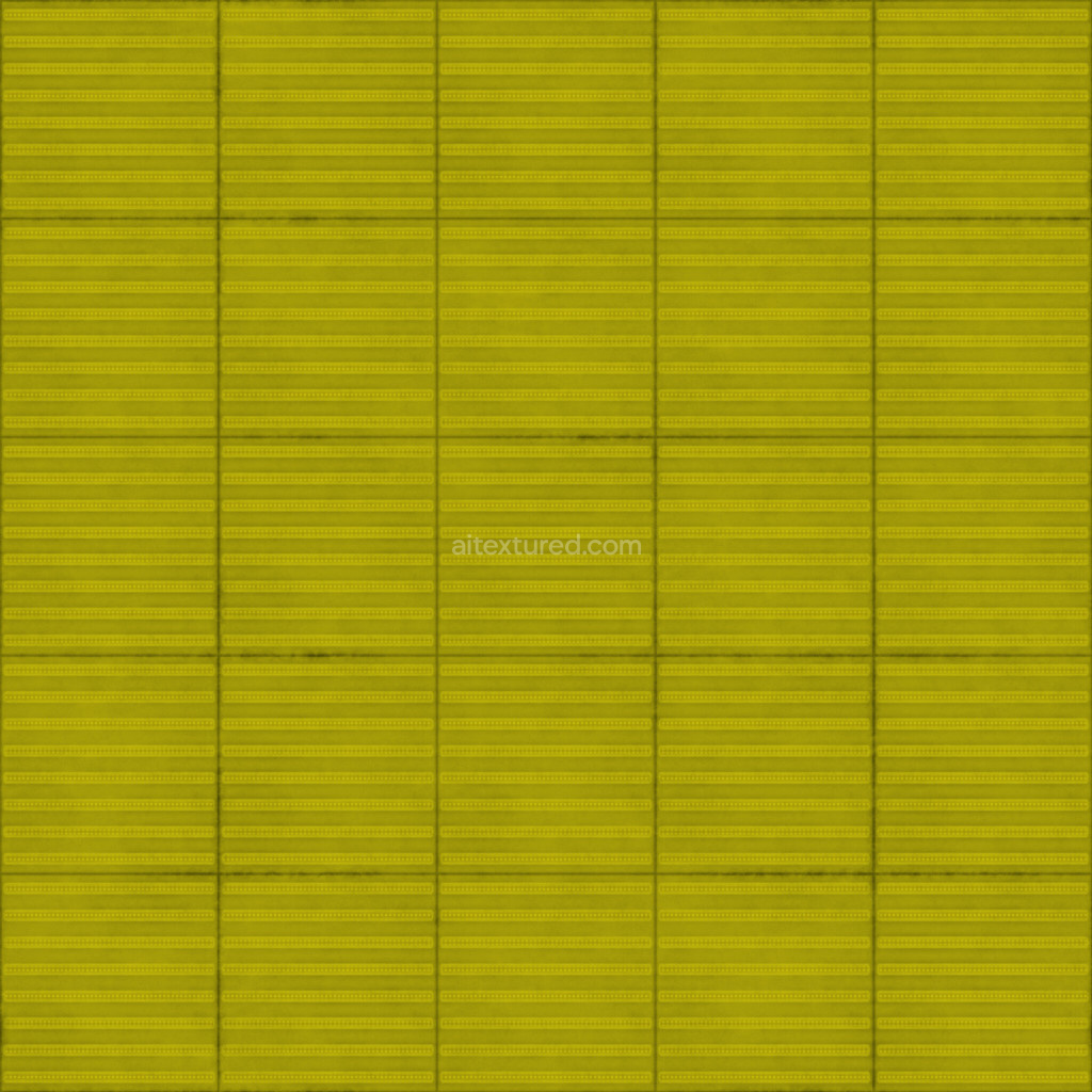 Seamless tactile paving texture in vibrant yellow