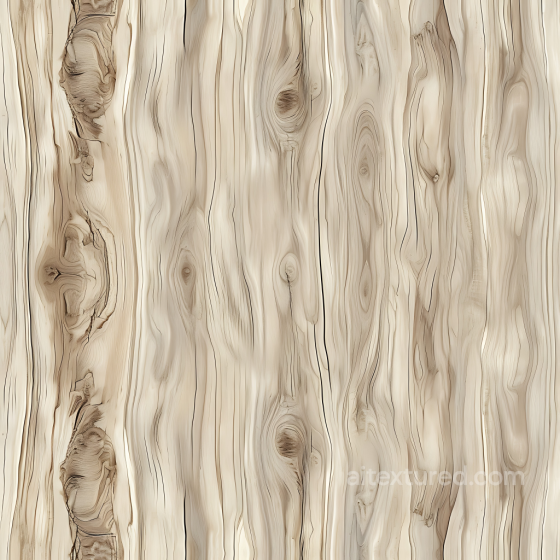 Pine Wood PBR Texture with Light Color and Pronounced Knots Wood texture preview