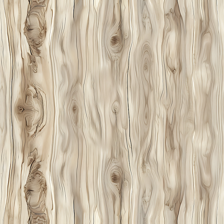 Pine Wood with Light Color and Pronounced Knots seamless PBR texture preview