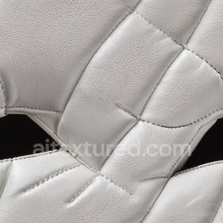 seamless Seamless 3D Quilted White Pebbled Leather PBR Texture with Raised Stitching texture 8k free download PBR