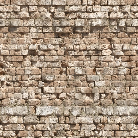 Weathered Cracked Brick Wall Seamless Texture with Rough Surface Brick texture preview