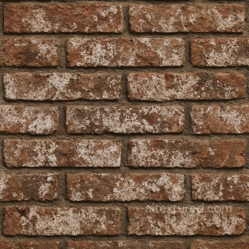 Aged Bricks With Efflorescence seamless Brick PBR texture