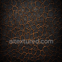 seamless Seamless 3D skin PBR texture featuring cracked dark skin with deep crevices and rough surface texture 8k free download PBR