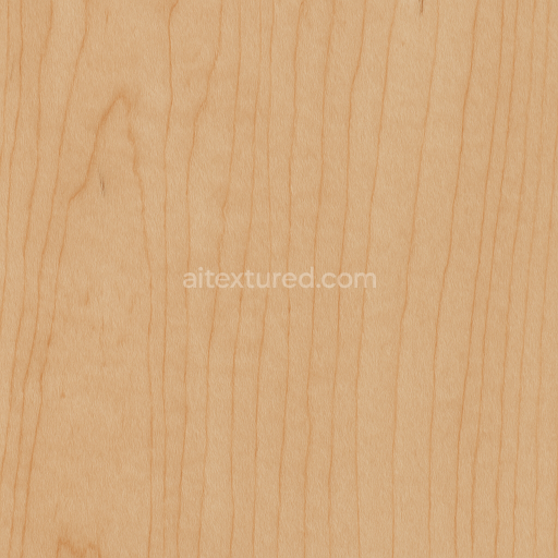 Seamless 3d texture PBR 8k Maple wood with tight grain and matte finish