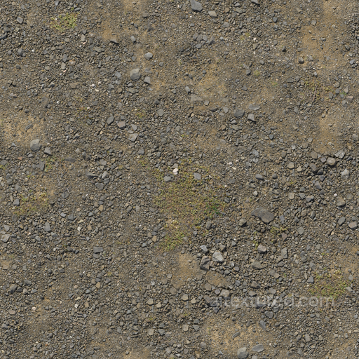 Broken Gravel Ground - Dirt Sand Rocks Rough Broken Gravel seamless Rock PBR texture