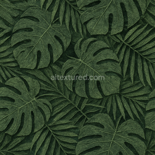 Rough Tropical Leaves Texture Seamless 1024X1024