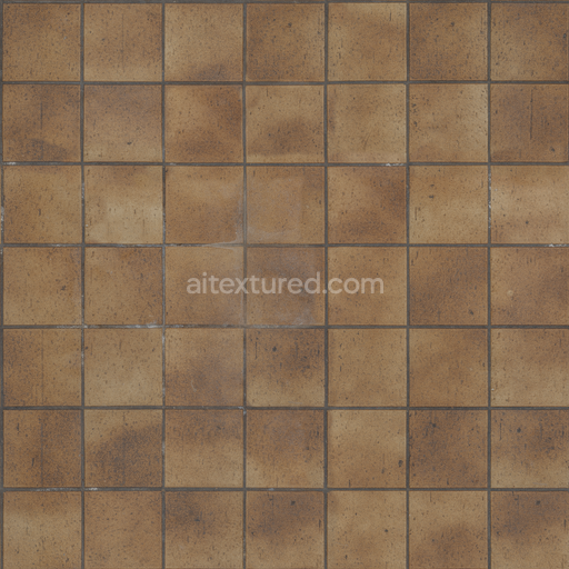 Brown Floor — Floor Tilles Brown Brown Terracotta — PBR seamless 3D texture