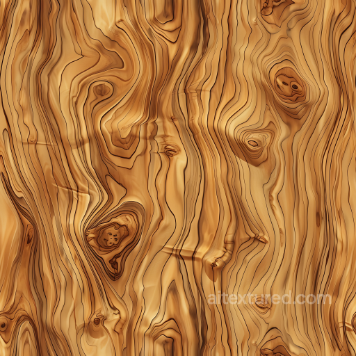 Knotty Pine Wood Texture Featuring Wavy Grain and Natural Knots seamless Wood PBR texture