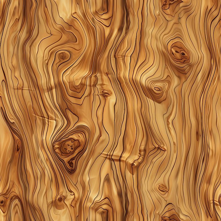 Knotty Pine Wood Featuring Wavy Grain and Natural Knots seamless PBR texture preview