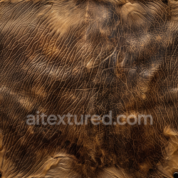 seamless Seamless 3D PBR Texture of Aged Cracked Brown Leather with Distinct Wrinkles and Weathered Patina texture 8k free download PBR