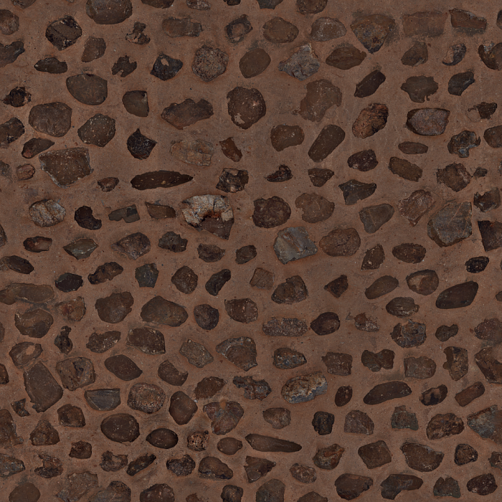 Concrete Stone - Stone Embedded Concrete Wall Rock Concrete seamless PBR texture preview