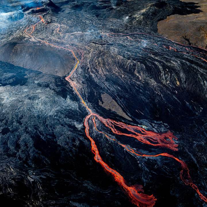 Volcanic Lava Rock in Format seamless PBR texture preview
