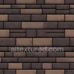 seamless Seamless 3D PBR Cracked Brick Wall Texture with Dark Brown Tones and Subtle Damage texture 8k free download PBR