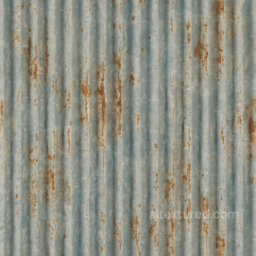 Corrugated Metal Roofing Surface For Architectural Exteriors seamless Architecture PBR texture
