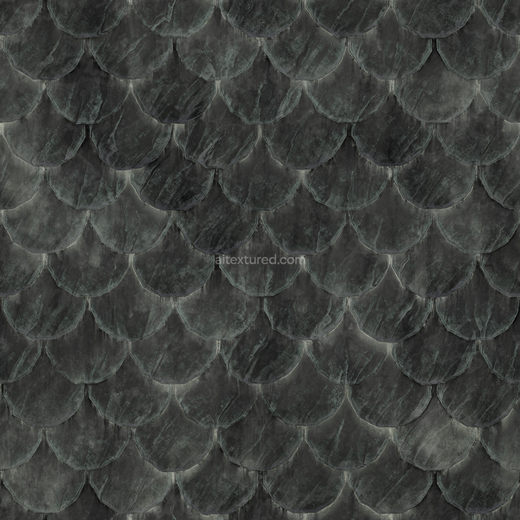 seamless dark roofing tiles texture for architectural use
