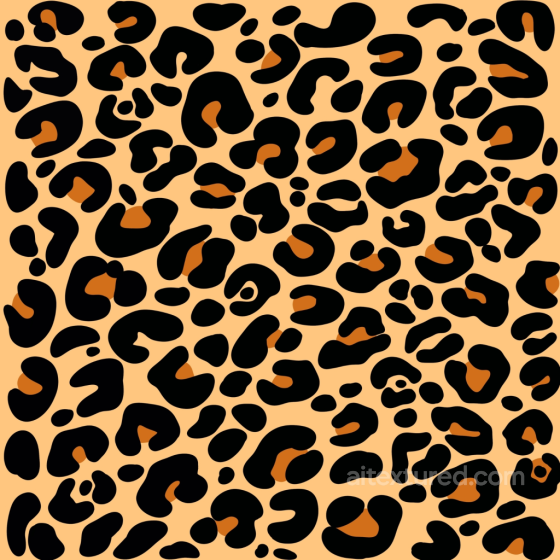 Leopard Print Fabric Texture with Bold Black and Orange Spots Leopard Print texture preview