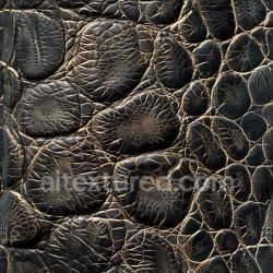 seamless Seamless 3D PBR textured black crocodile leather with embossed scales and natural cracks texture 8k free download PBR