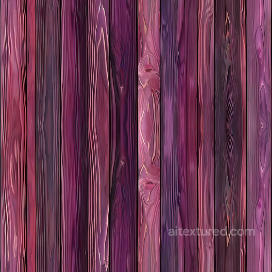 Purple Stained Wood Planks PBR Texture with Detailed Grain Wood texture preview