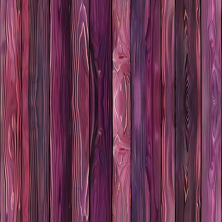 Purple Stained Wood Planks with Detailed Grain seamless PBR texture preview