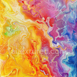 seamless Seamless 3D Alcohol Ink PBR Texture Featuring Vibrant Multicolor Swirls and Organic Fluid Movement texture 8k free download PBR