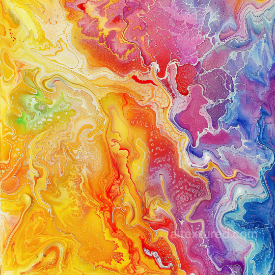 Alcohol Ink PBR Texture Featuring Vibrant Multicolor Swirls and Organic Fluid Movement Alcohol ink texture preview