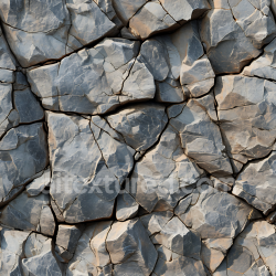 seamless Seamless 3D fractured rocky stone ground PBR texture with natural rock cracks texture 8k free download PBR