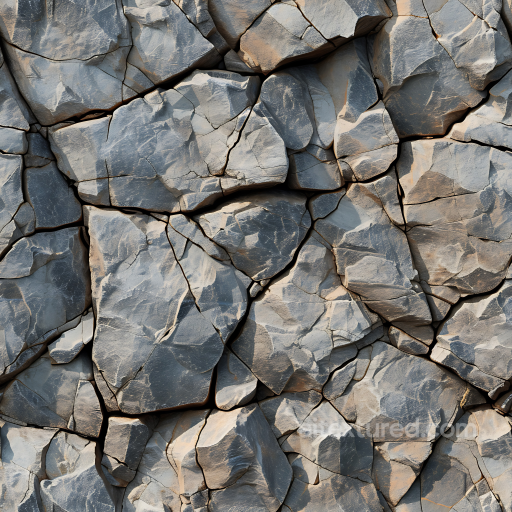 fractured rocky stone ground PBR texture with natural rock cracks seamless Stone PBR texture