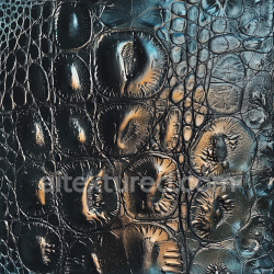 seamless Seamless 3D PBR Texture of Glossy Black Crocodile Leather with Deep Scales & Fine Detailing texture 8k free download PBR