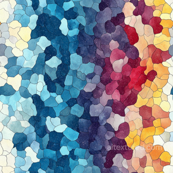 Mosaic PBR Texture Featuring Multi-Color Irregular Stone Chips with Gradient Finish Mosaic texture preview