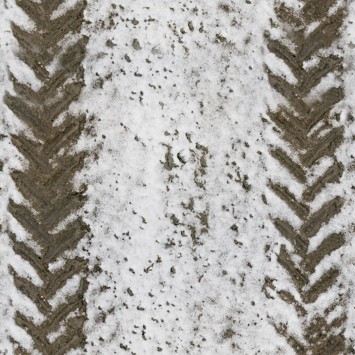Snow Mud Uneven seamless PBR texture preview
