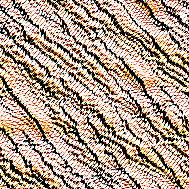 Leopard Print with Black and Brown Spots on Cream seamless PBR texture preview