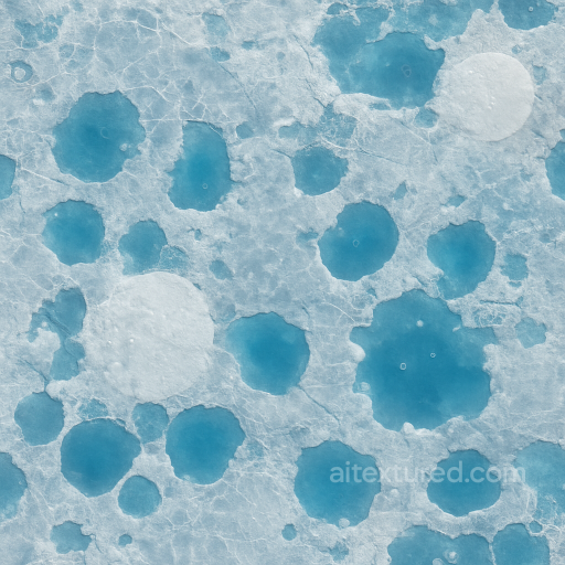 Icy Crust With Crystalline Ice And Frozen Methane Layers seamless Star, space, planets PBR texture