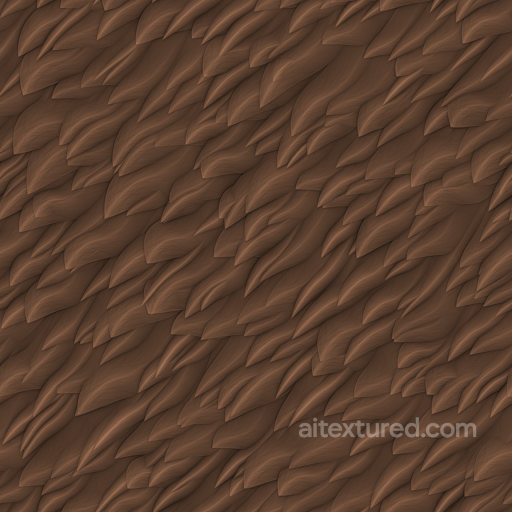 Stylized Animal Archviz Fur Handpainted Organic Substance - Seamless PBR Texture seamless Fabric PBR texture