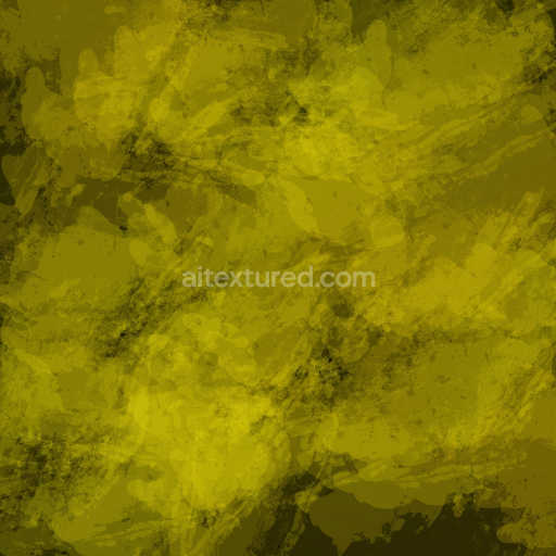 Seamless 3D PBR Texture Featuring Olive-Green Watercolor Brush Strokes