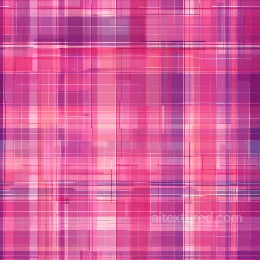 Seamless 3D Plaid Pattern Metal PBR Texture in Pink and Purple Tones texture preview