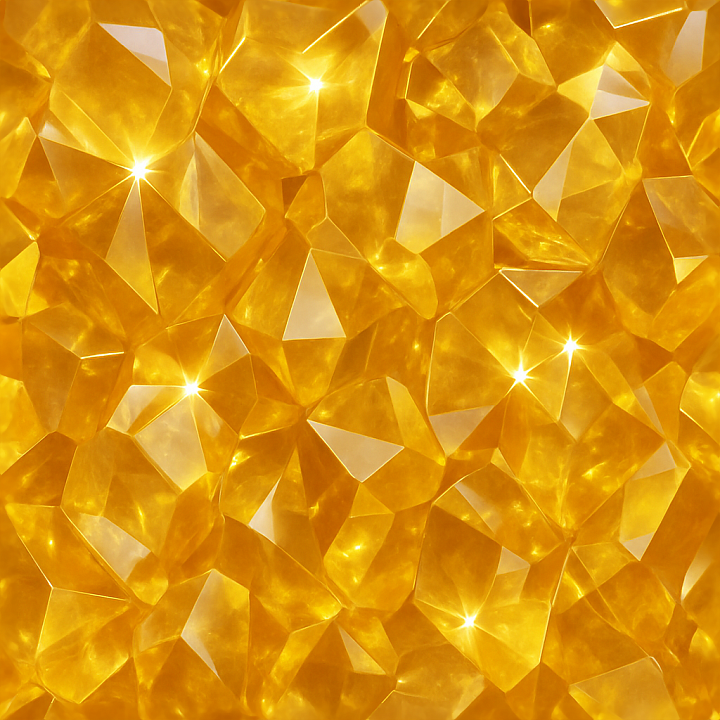 Citrine Crystal Lattice With Glowing Crystal Aura And Reflective Surfac… seamless PBR texture preview