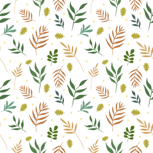 Pattern Bundle - Seamless 3D PBR Pattern Texture with Autumn Leaves Motifs in Warm Earthy Tones texture preview