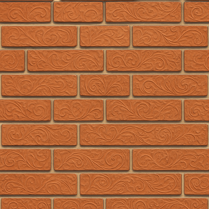 Decorative Brick seamless PBR texture preview
