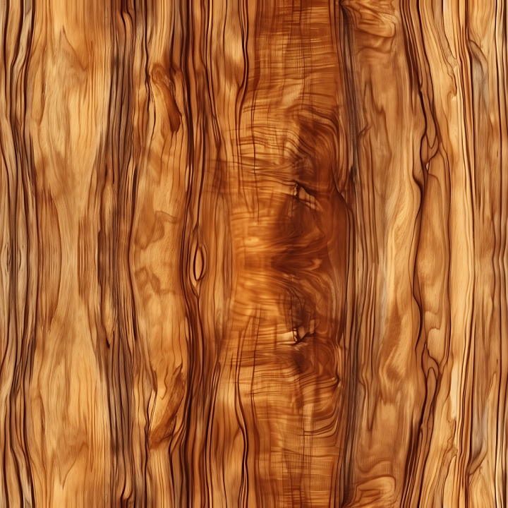 Warm Natural Wood with Rich Grain and Knots seamless PBR texture preview