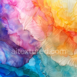 seamless Seamless 3D Alcohol Ink PBR Texture Featuring Vibrant Multicolor Fluid Layers and Organic Flow texture 8k free download PBR