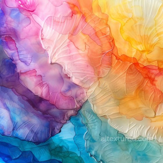 Alcohol Ink PBR Texture Featuring Vibrant Multicolor Fluid Layers and Organic Flow Alcohol ink texture preview