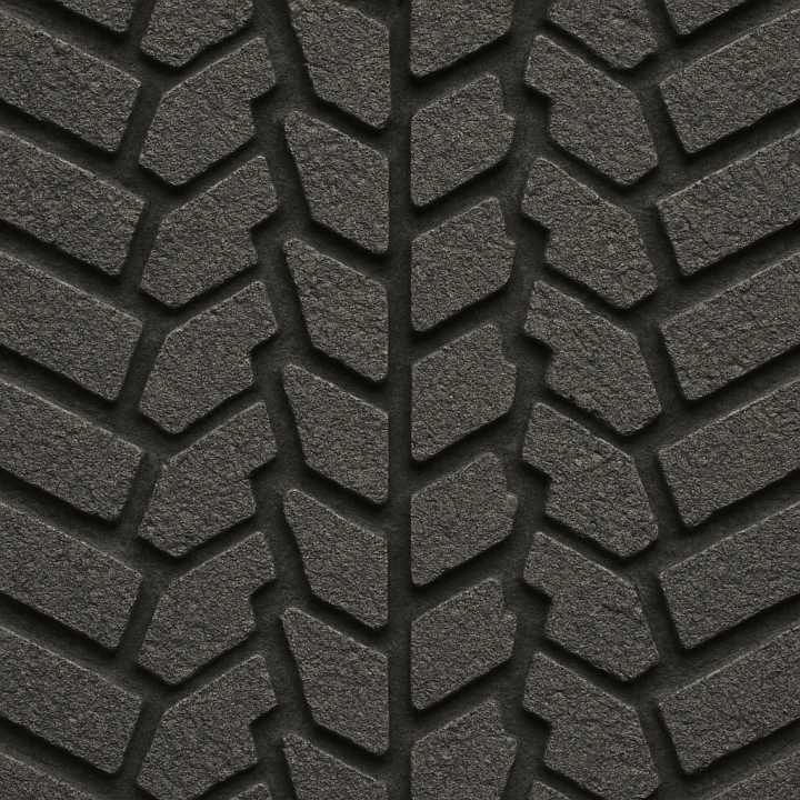 Coarse Tire Tread Rubber seamless PBR texture preview