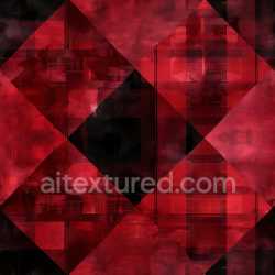 seamless Seamless 3D PBR Texture of Red and Black Geometric Plaid Pattern texture 8k free download PBR